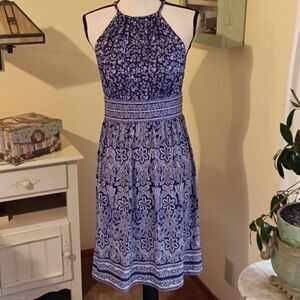 London Times Soft Knit Boho Dress